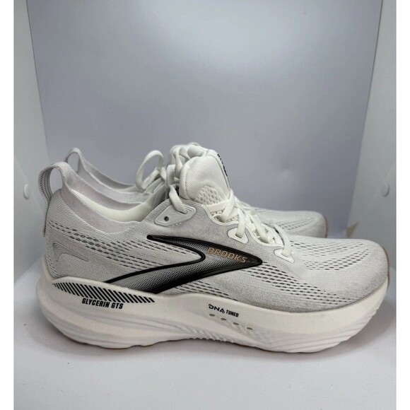 Brooks Glycerin GTS 22 Shoes Womens 10 Medium B White Grey Black 1204351B135 - Picture 3 of 8